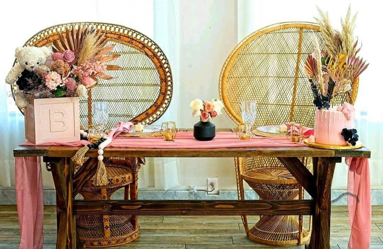 Sweetheart Farm Table and Chair Package (For 2 People)