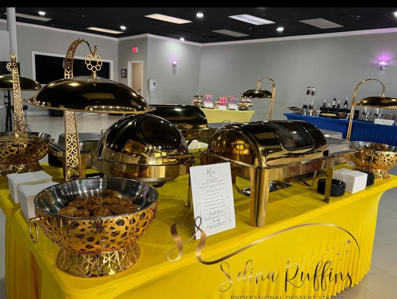 Gold Elegant Catering Chafing Pan Package